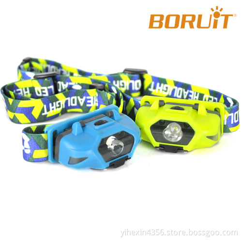 Long Time Lighting ABS Security LED Headlamp for Night Walking